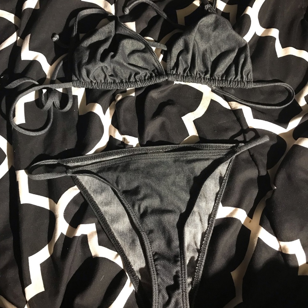 Black Speckled Bikini